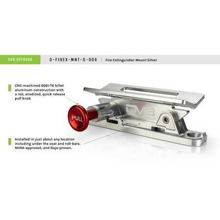Dv8 Offroad DV8 OFFROAD FIRE EXTINGUISHER MOUNT SILVER D-FIREX-MNT-S-DOR